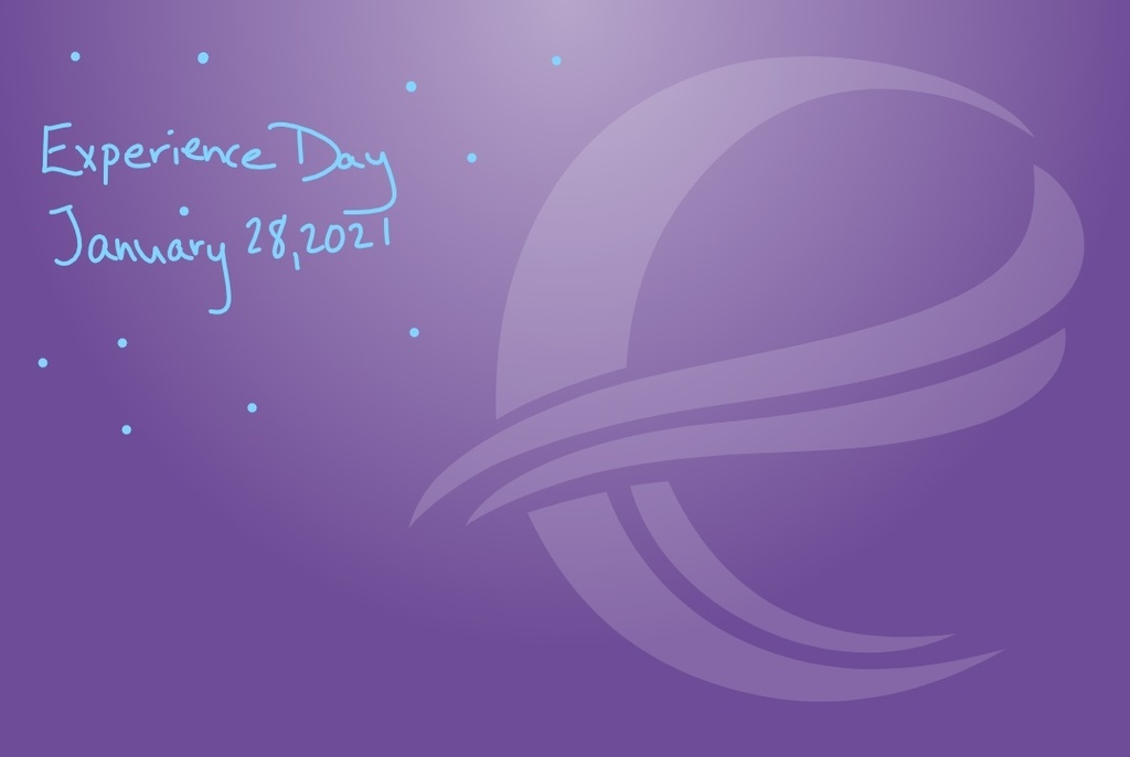Logo with words that say: Experience Day January 28, 2021