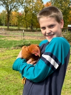 Hugging Chickens
