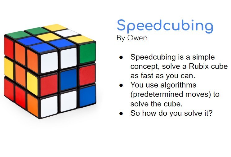 Solving a Rubix cube