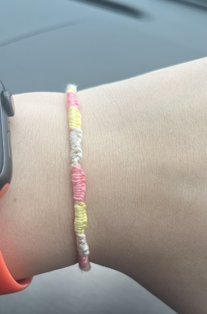 bracelet made of string
