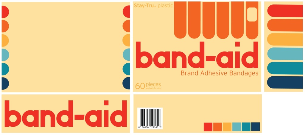 Retro design of Band-aid box