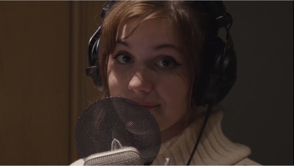 Image of student Jane in voiceover studio