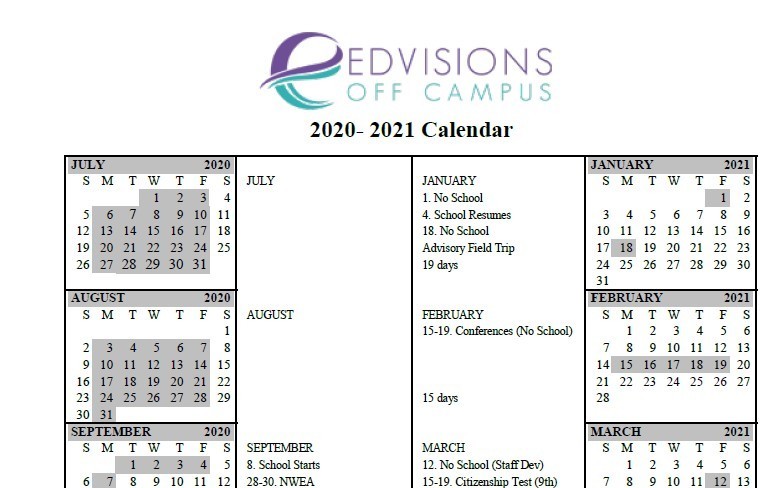 Image of calendar as found on link